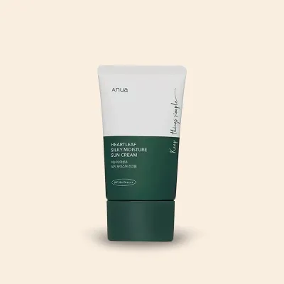 Anua Heartleaf Silky Moisture Sun Cream SPF50+/PA++++ – Nawilżający przeciwsłoneczny krem do twarzy – 50ml Anua Heartleaf Silky Moisture Sun Cream SPF50+/PA++++ – Nawilżający przeciwsłoneczny krem do twarzy – 50ml