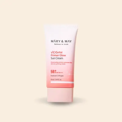 Mary&May Vegan Primer Glow Sun Cream SPF50+ PA++++ – Wegański Primer Glow Krem Przeciwsłoneczny – 50ml Mary&May Vegan Primer Glow Sun Cream SPF50+ PA++++ – Wegański Primer Glow Krem Przeciwsłoneczny – 50ml
