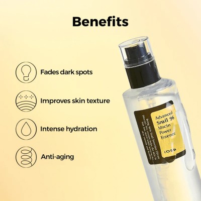 COSRX Advanced Snail 96 Mucin Power Essence – esencja regenerująca z 96% śluzu ślimaka COSRX Advanced Snail 96 Mucin Power Essence – esencja regenerująca z 96% śluzu ślimaka