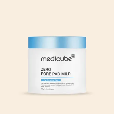 Medicube Zero Pore Pad Mild – Łagodne płatki złuszczające do skóry wrażliwej – 70szt