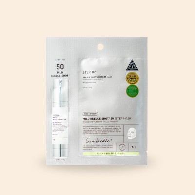 VT Cosmetics Mild Reedle Shot 50 2 Step Mask – Dwuetapowa Maska w Płachcie z Mikroigłami VT Cosmetics Mild Reedle Shot 50 2 Step Mask – Dwuetapowa Maska w Płachcie z Mikroigłami