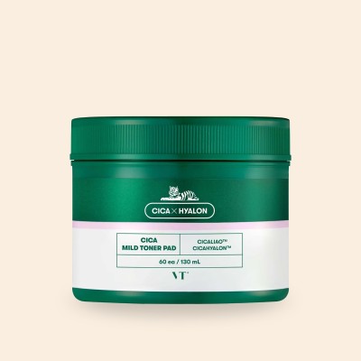 VT Cosmetics CICA Mild Toner Pad – Łagodząco-Złuszczające Płatki do Twarzy z Wąkrotą i BHA VT Cosmetics CICA Mild Toner Pad – Łagodząco-Złuszczające Płatki do Twarzy z Wąkrotą i BHA