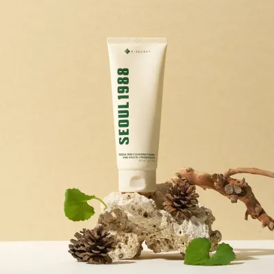 SEOUL 1988 Cleansing Foam : Pine Cica 1% + Probiotics – Pianka Oczyszczająca do Twarzy – 150ml