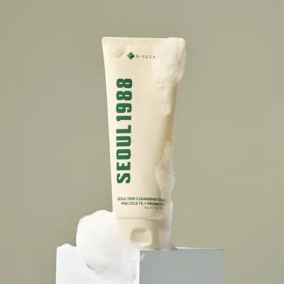 SEOUL 1988 Cleansing Foam : Pine Cica 1% + Probiotics – Pianka Oczyszczająca do Twarzy – 150ml