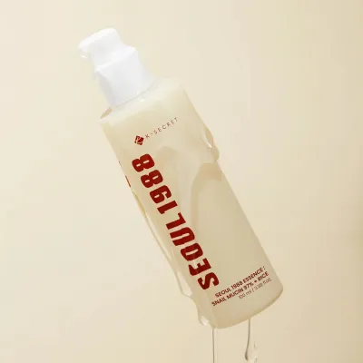 SEOUL 1988 Essence Snail Mucin 97% + Rice – Regenerująca Esencja ze Śluzem Ślimaka – 100ml